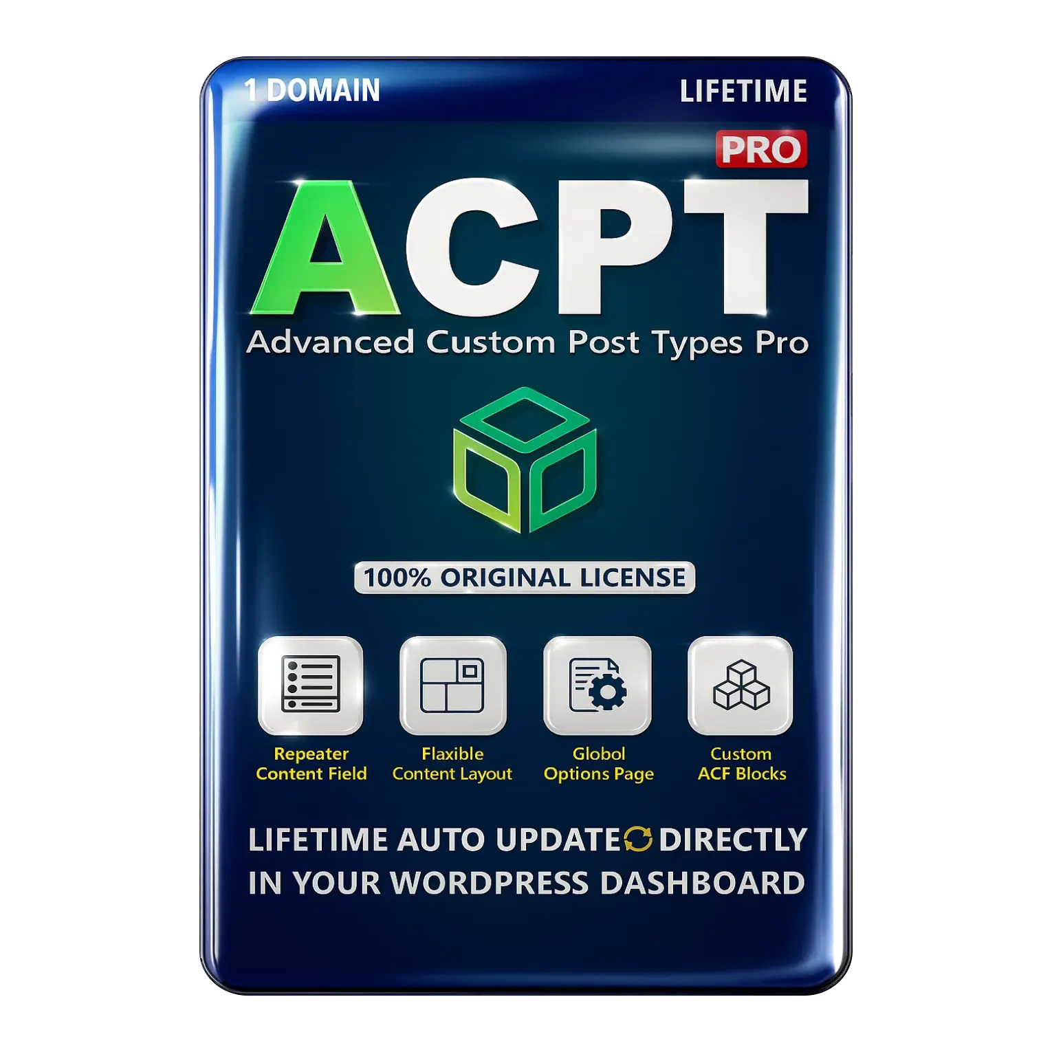ACPT (Advanced Custom Post Types) Pro Original License Lifetime Auto Update - Image 1