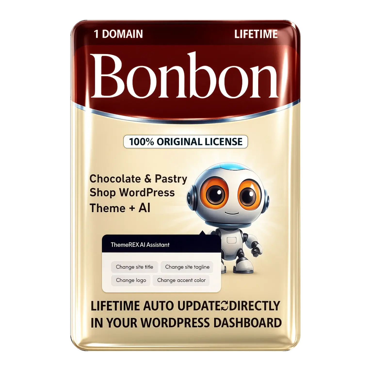 Bonbon – Chocolate & Pastry Shop WordPress Theme + AI Lifetime Auto Update - Image 1