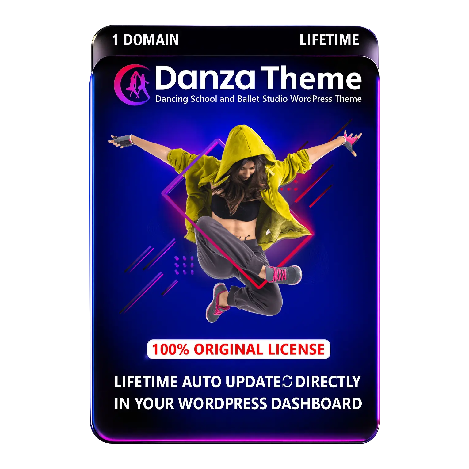 Danza – Dancing School and Ballet Studio Original License Lifetime Auto Update - Image 1