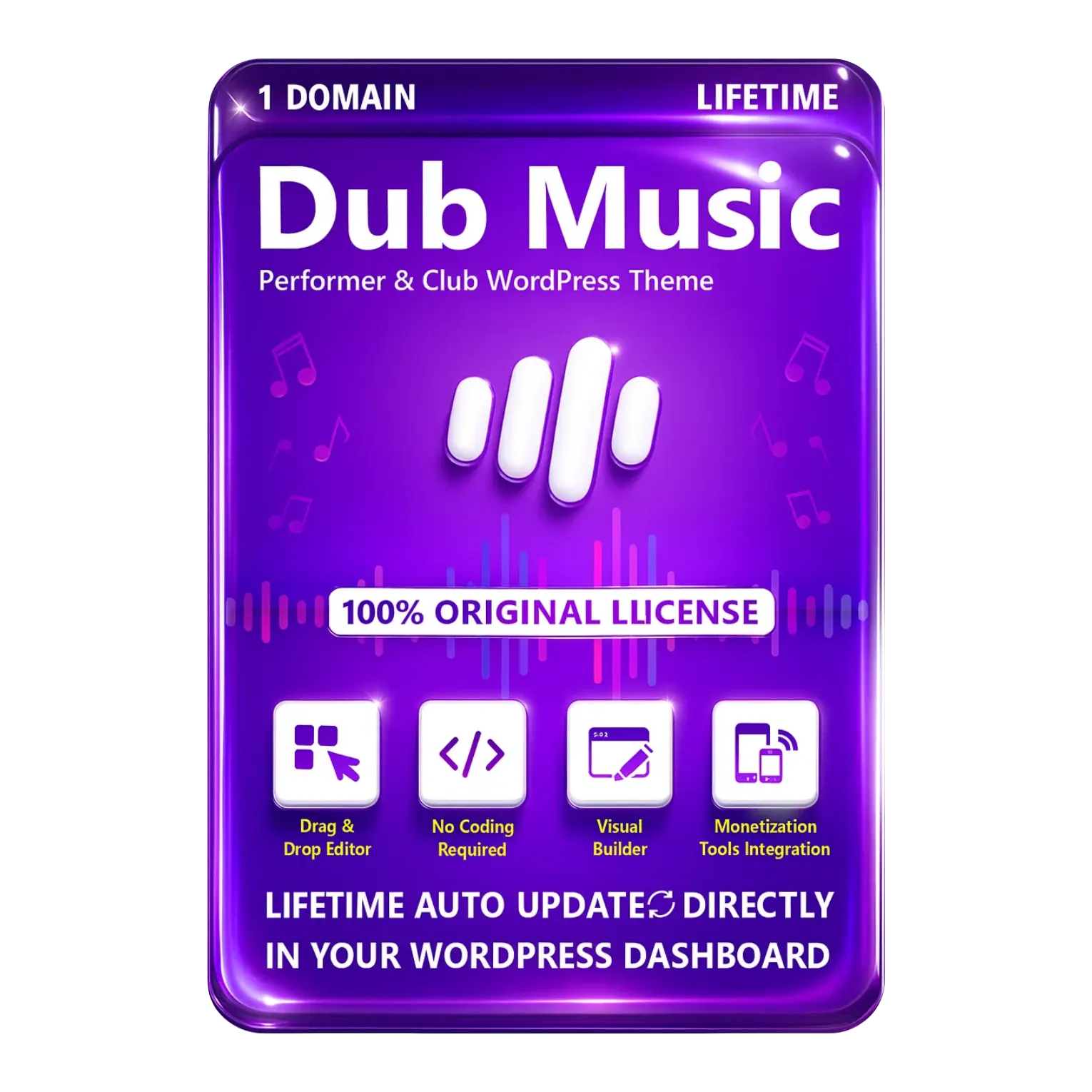 Dub Music Performer & Club Original License Lifetime Auto Update - Image 1