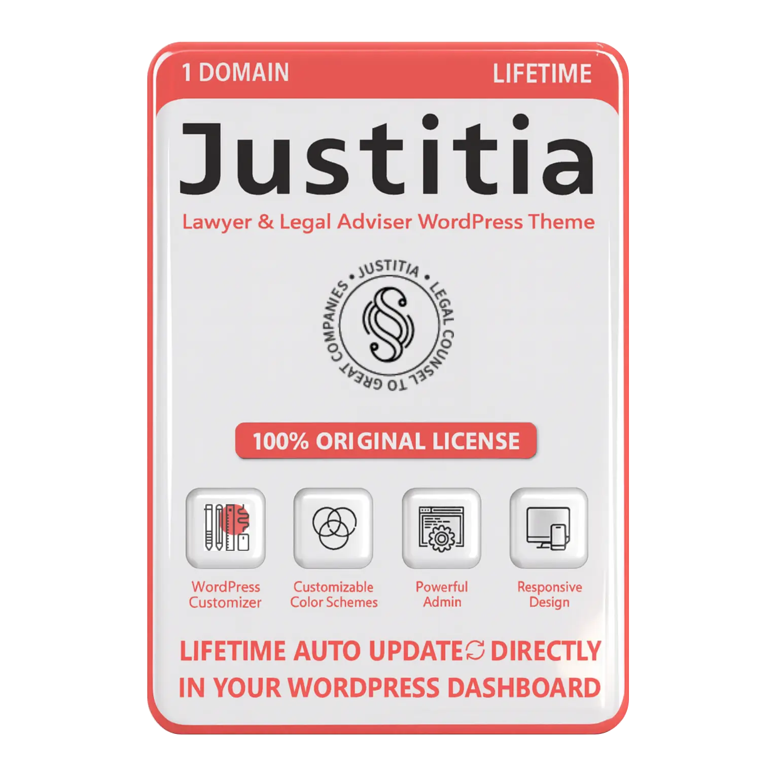 Justitia Lawyer & Legal Adviser Original License Lifetime Auto Update - Image 1