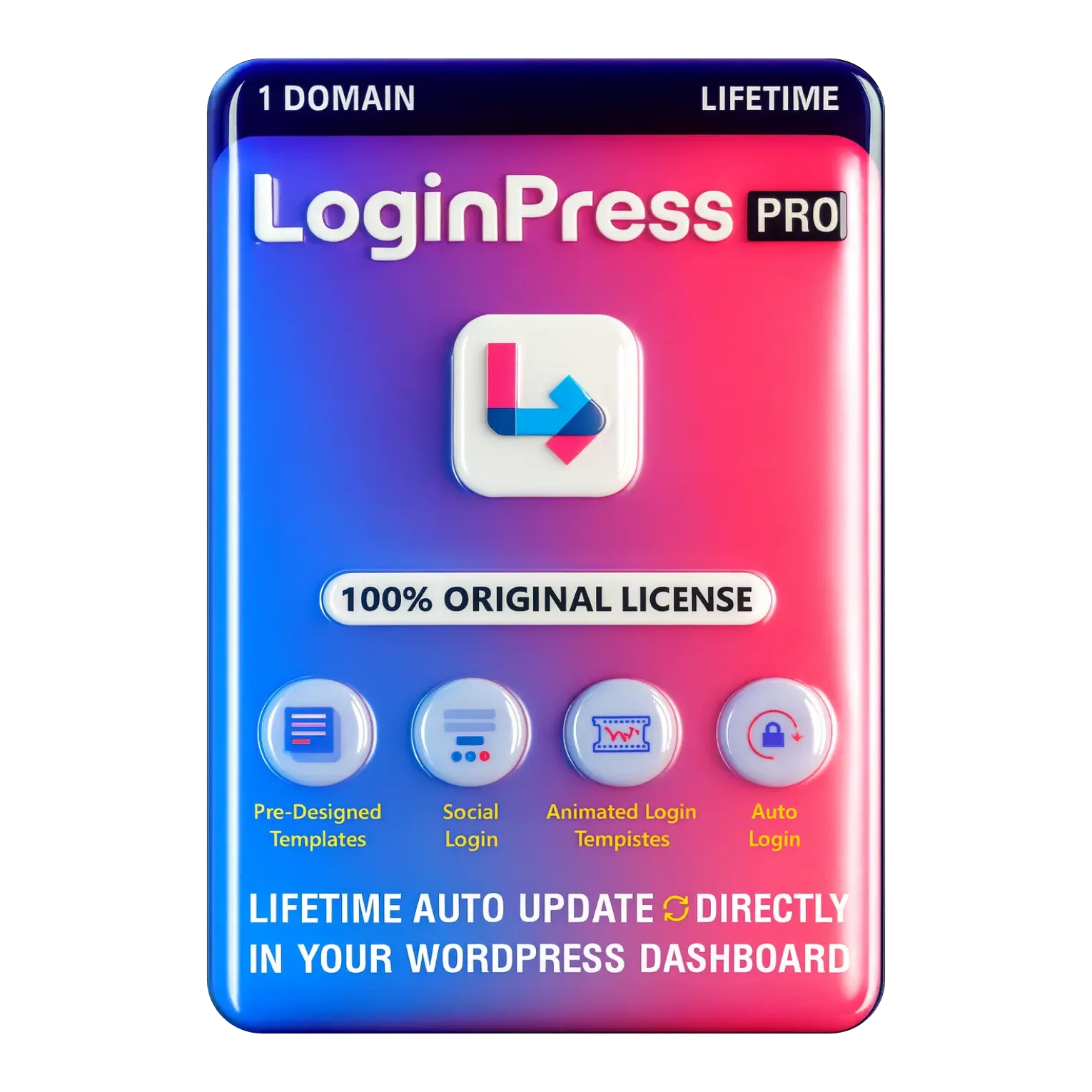 LoginPress Pro Original License Lifetime Auto Update - Image 1