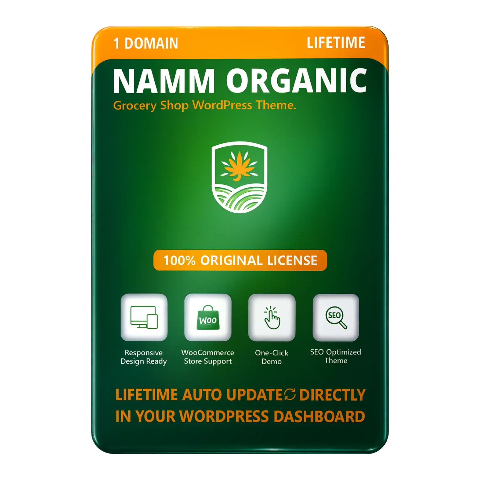 Namm – Grocery Shop WordPress Theme Original License Lifetime Auto Update - Image 1