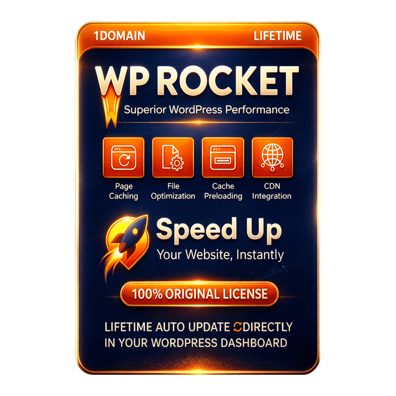 WP Rocket Original License Lifetime Auto Update - Image 1