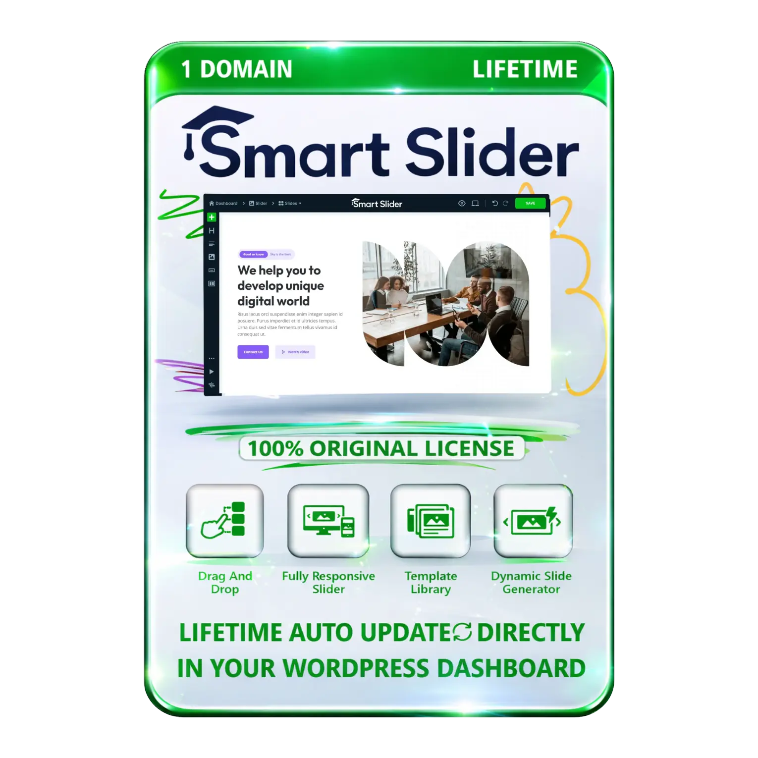 Smart Slider Pro Original License Lifetime Auto Update - Image 1