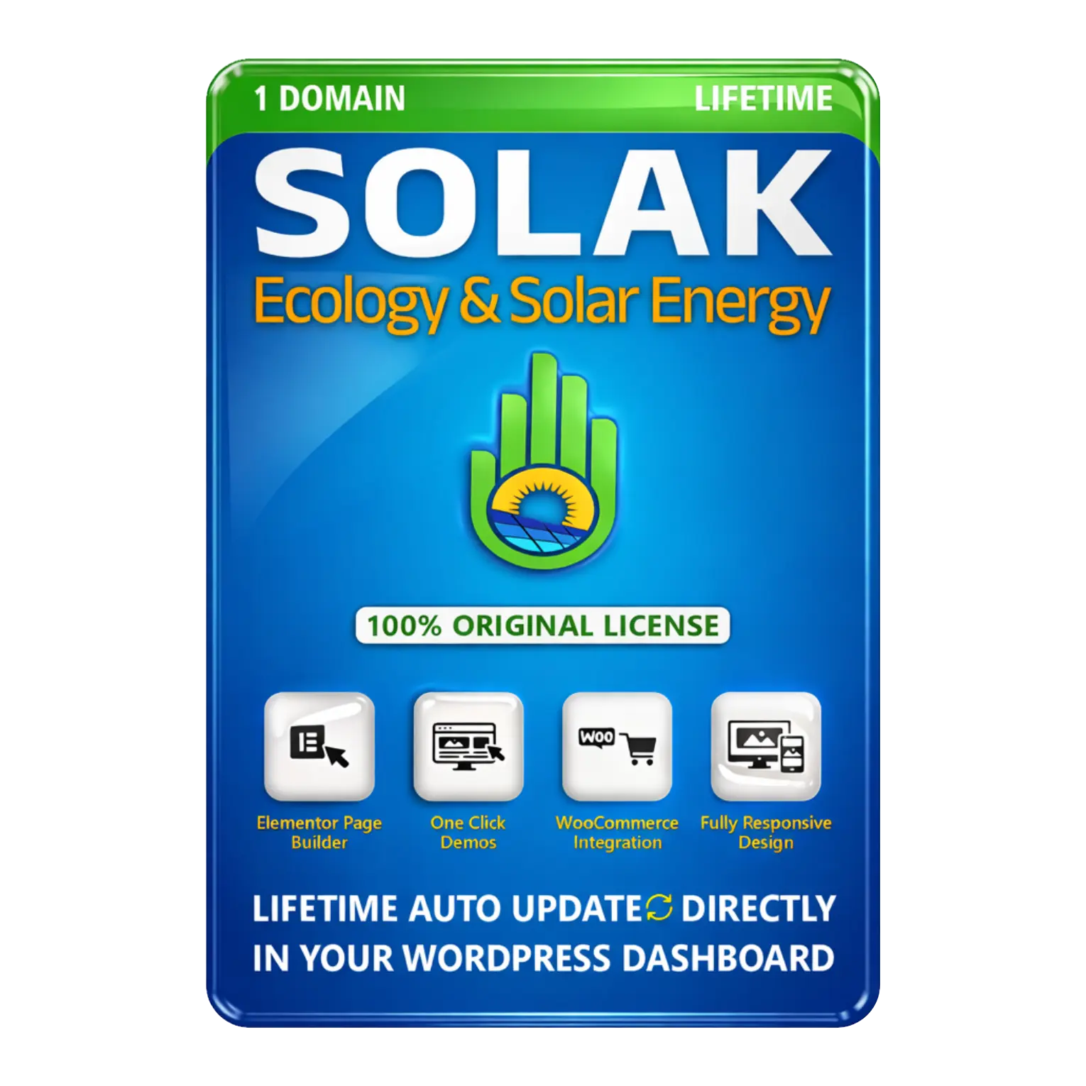 Solak - Ecology & Solar Energy WordPress Theme Original License Lifetime Auto Update - Image 1