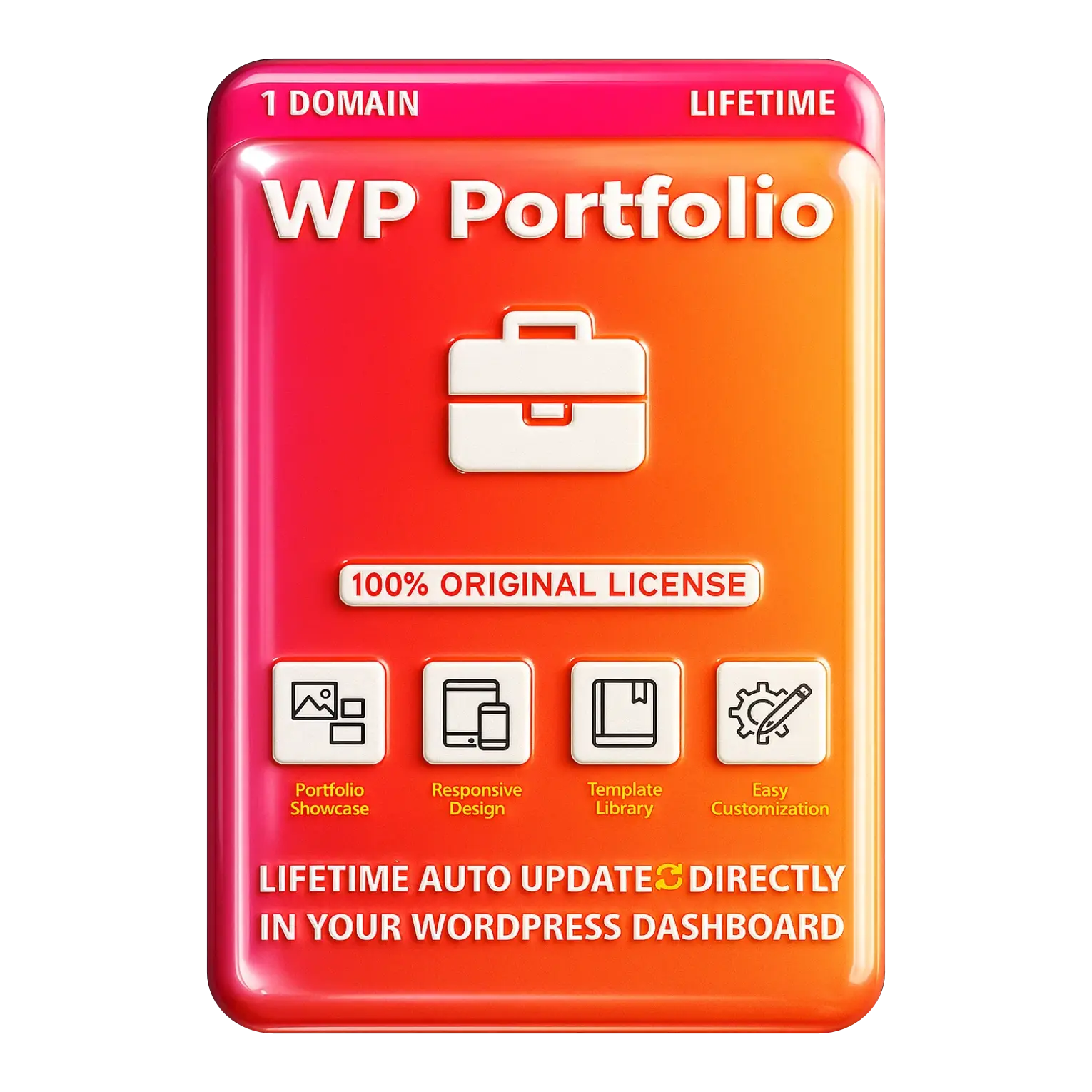 WP Portfolio Original License Lifetime Auto Update. - Image 1